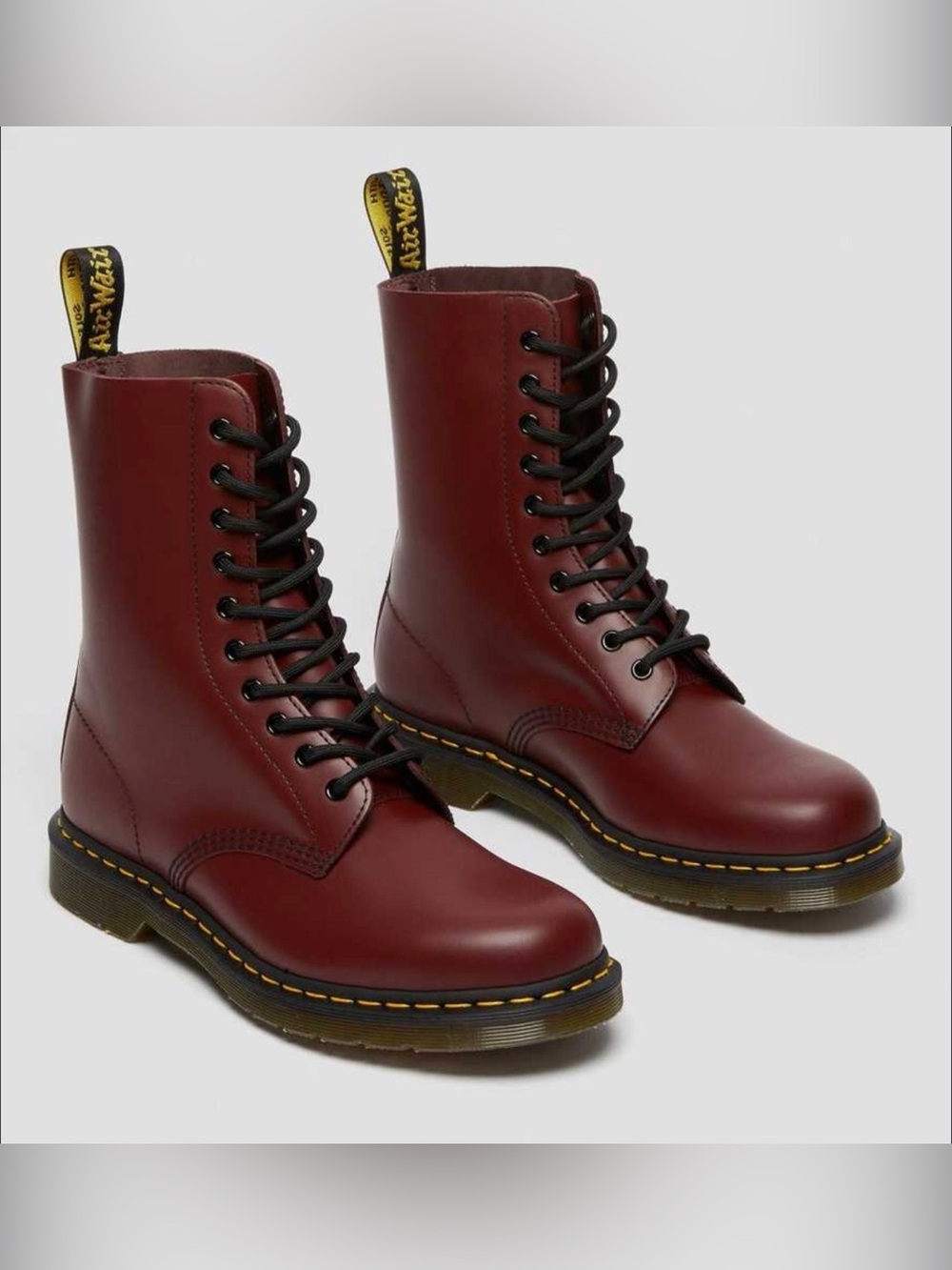 Dr. Martens 1460 Cherry Red Smooth Leather
Lace Up Boots Women’s Size: 9